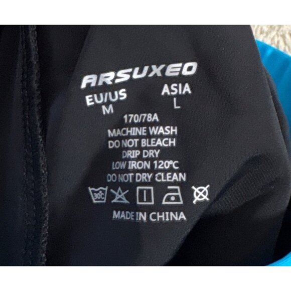 Arsuxeo Womens Cycling Skirt Sz Med Blue Sportswear Nylon Spandex Blend Padded - Picture 6 of 10